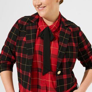 Betsey Johnson Luxe Ponte Bolero Blazer - Torrid Size 2